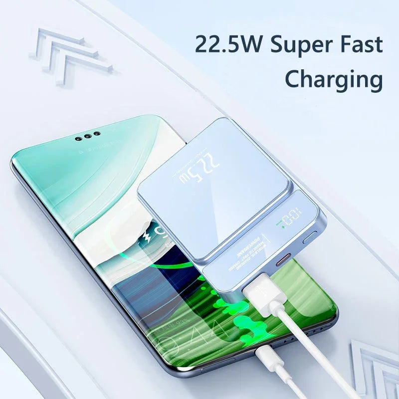 Batería Portátil Magnética 20W Wireless de Carga Rápida