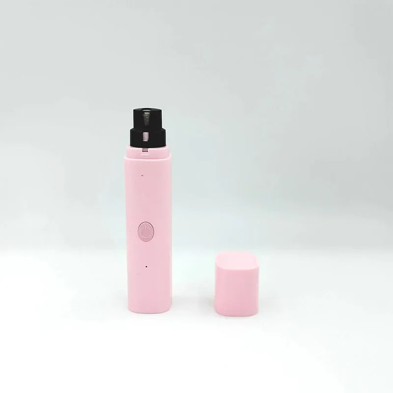 Cortauñas eléctrico para perros, limadora de uñas recargable por USB, luz LED, silencioso, para el cuidado de las uñas de mascotas y gatos.